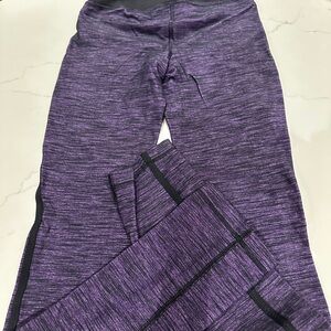 Lululemon Black & Purple Work Out Pants